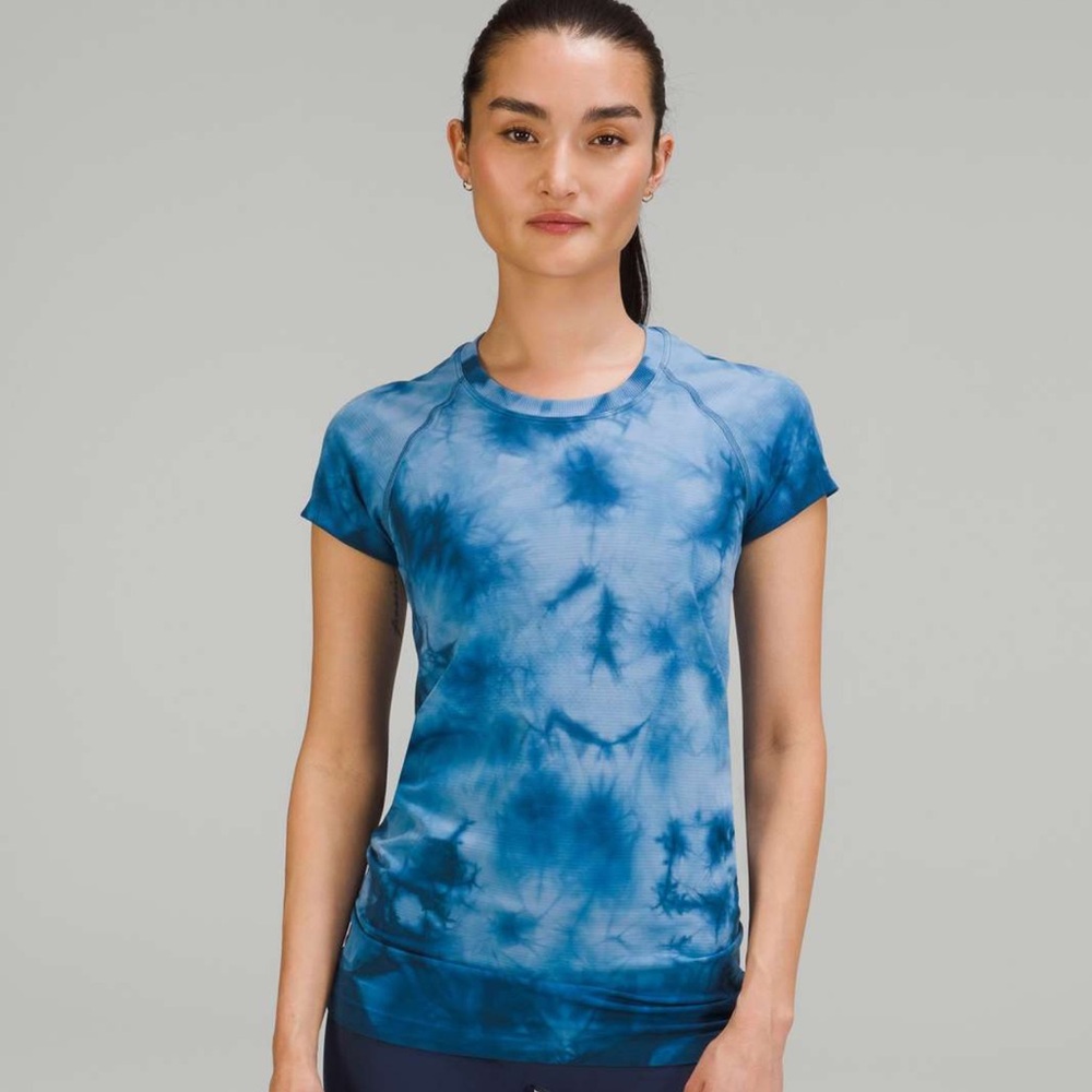 Lululemon swiftly tech short sleeve 2.0 in marble dye commander